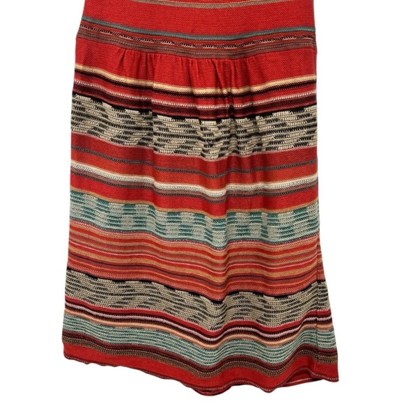 Peruvian Connection Red Pima Cotton Printed Sleeveless A Line Dress Women’s XS - Picture 9 of 12